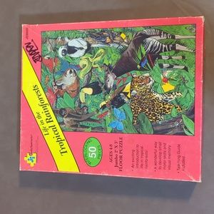 Judy Instructo Life in the Tropical Rainforest jumbo floor puzzle 50 PC